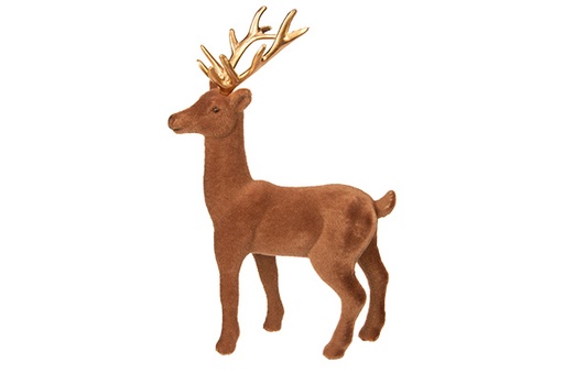 [566891] Cosy & Trendy | Beeld Hert Flocked H22cm