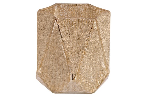 [566914] Cosy & Trendy | Theelichthouder Champagne H19cm