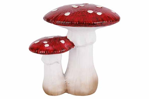 [566918] Cosy & Trendy | PADDENSTOEL WHITE DOTS ROOD WIT 20X17XH2