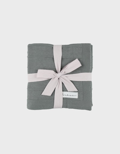 [566963] Noukies | Deken Knitted Bio Katoen Kaki 75x100cm