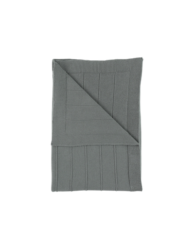 [566963] Noukies | Deken Knitted Bio Katoen Kaki Groen 75x100cm
