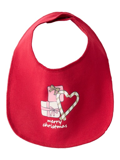 [567246] Name it | Spuugdoekje Kerst Nbnfro Bib Red