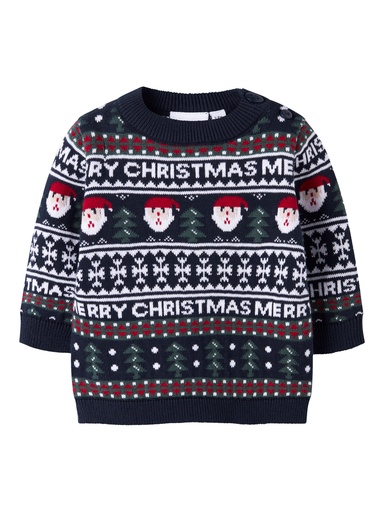 Name it | Pull Kerst Nbnrastokka Longsleeve Knit Dark Sapphire