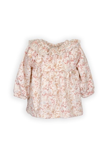 Bamboom | Jurk Girls Lang Met Lange Mouwen Autumm Forest 