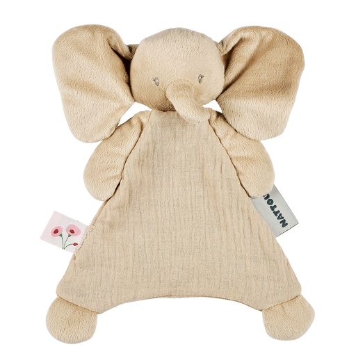 [567584] Nattou | Knuffeldoek Fanfan Olifant Zand 20x25cm