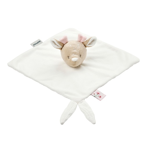 [567631] Nattou | Knuffeldoek Fanfan Hinde Ecru 27x27cm