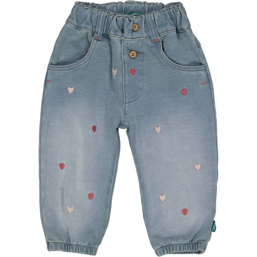 Bess | Broek Girls Jog Denim Stone Wash
