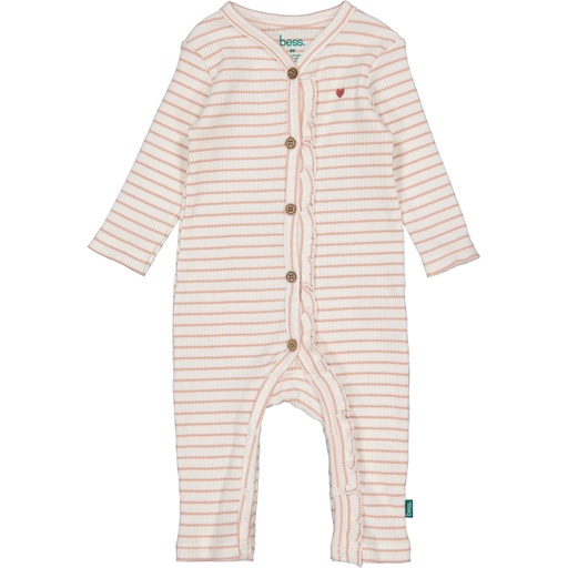 Bess | Kruippak Girls Striped Off White