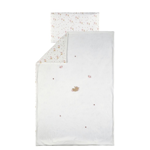 [567737] Nattou | Donsovertrek Fanfan Velours met Kussensloop Wit 100x140 