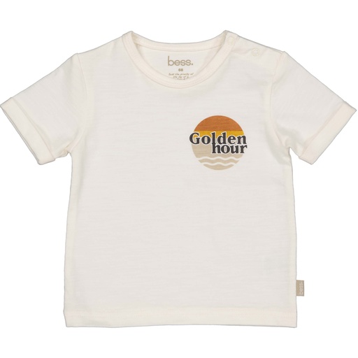 Bess | T-shirt Boys Golden Hour White