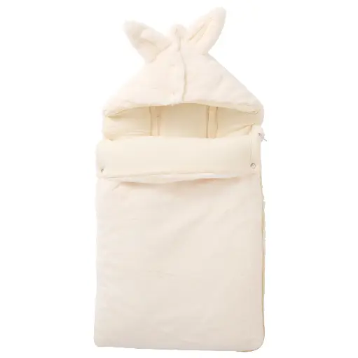 [568026] BB&Co | Voetenzak Nepbont Ecru 0-6M