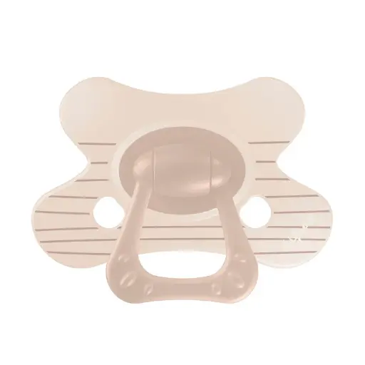 [568074] Difrax | Fopspeen Natural Little Venture Stripy Brown +6M