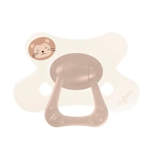 [568077] Difrax | Fopspeen Natural Little Venture Little Brown Lion +12m