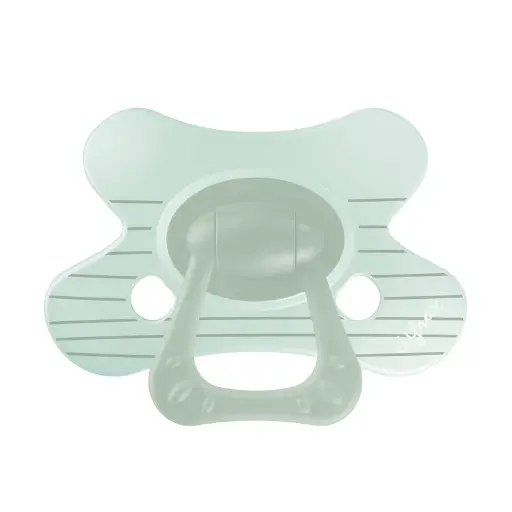[568078] Difrax | Fopspeen Natural Little Venture Stripy Mint +12m
