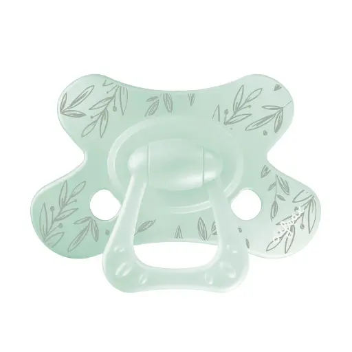 [568084] Difrax | Fopspeen Natural Little Venture Mint Leafs +18m