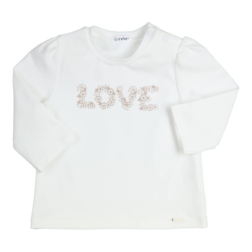 Gymp | T-shirt Girls Aerobic Longsleeve Off White