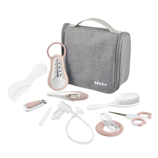 [568290] Beaba | Verzorgingsset Toilettas Old Pink 10-delig