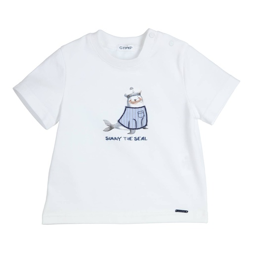 Gymp | T-shirt Boys Aerobic White/Blue
