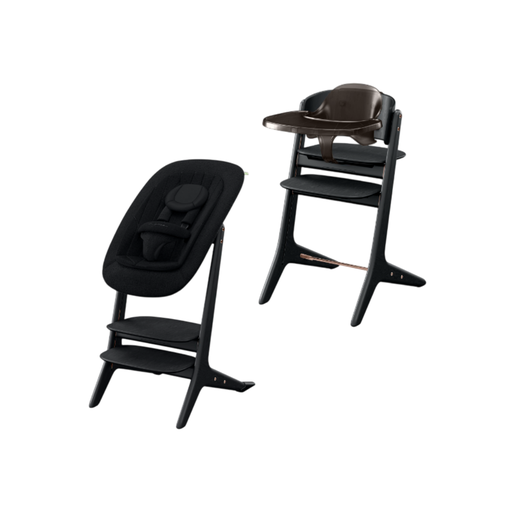 [568448] Cybex | Eetstoel Lemo Platinum 4in1 Black Wood/Black