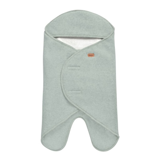 [568516] Beaba | Wikkeldeken Babynomade Dubble Fleece Sage Green 0-6m