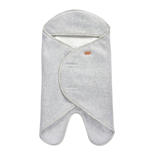 [568517] Beaba | Wikkeldeken Babynomade Dubble Fleece Heather Grey 0-6m