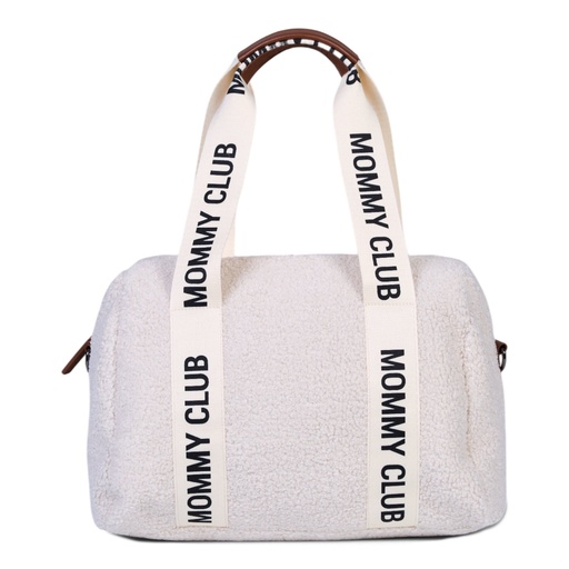 [568519] Childhome | Verzorgingstas Mommy Club Signature Teddy Ecru