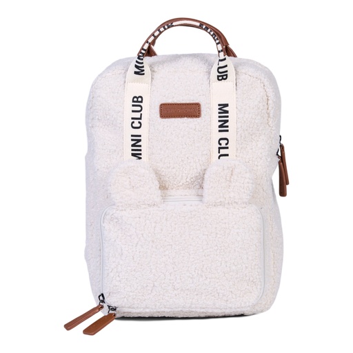[568524] Childhome | Rugzak Mini Club Signature Teddy Ecru