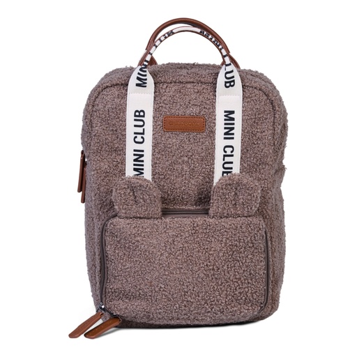 [568525] Childhome | Rugzak Mini Club Signature Teddy Zacht Bruin