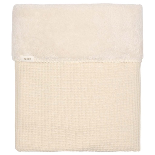 [568572] Koeka | Deken Wieg Teddy Malaga Warm White 75x100cm