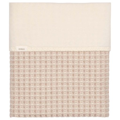 [568579] Koeka | Deken Wieg Wafel Amsterdam Cotton/Fleece Crumble 75x100cm