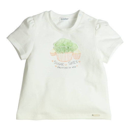 Gymp | T-shirt Girls Aerobic Off White