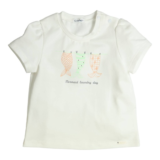 Gymp | T-shirt Girls Aerobic Off White