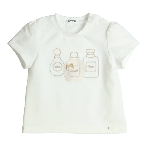 Gymp | T-shirt Girls Aerobic Off White