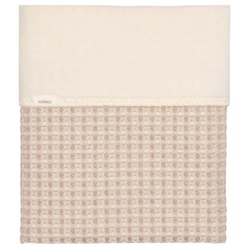 [568657] Koeka | Deken Ledikant Wafel Amsterdam Cotton/Fleece Crumble 100x150cm