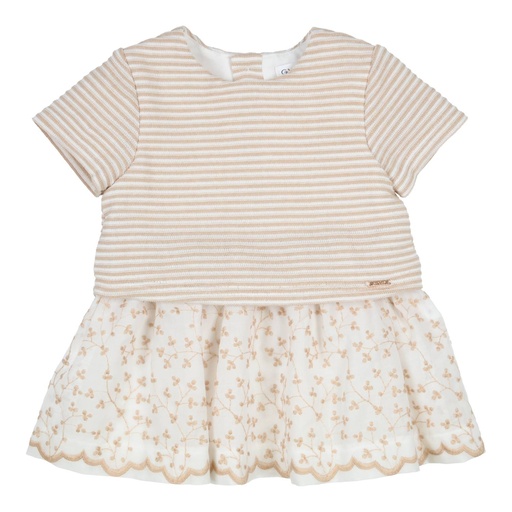 Gymp | Jurk Girls Barbara ff White/Beige
