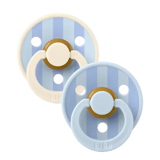 [569507] Bibs | Fopspeen T2 Studio Colour Block Baby/Dusty Blue 2-pack
