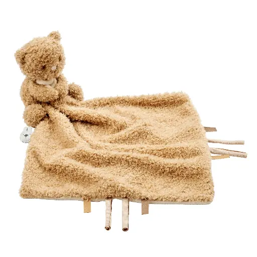 [569626] Nattou | Knuffeldoek met Knuffel Teddy Beer 27x27cm