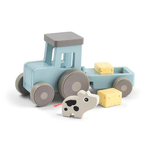 [569663] Done by Deer | Speelset Tiny Farm Tractor Dotti Hout 