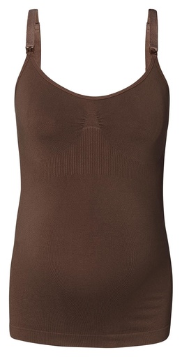 Noppies Maternity | Borstvoedingstop Evi Naadloos Coffee Bean