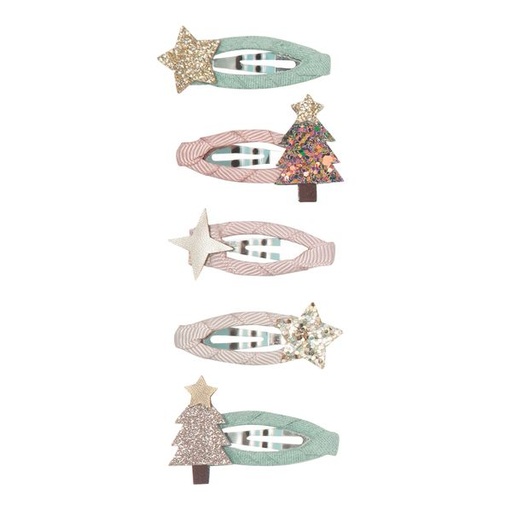 [569763] Mimi & Lula | Haarspeld X-mas Tree Mini Clips 5-pack