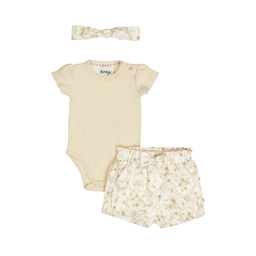 Dirkje | Outfit Girls So Sweet Off White 3-delig