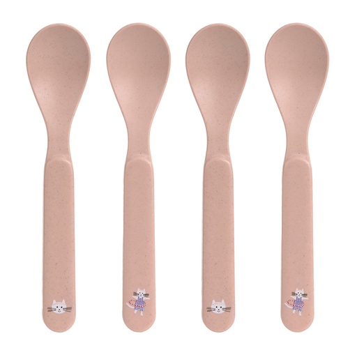 [570018] Laessig | Lepel Tiny Team Cat PP/Cellulose Roze 4-pack