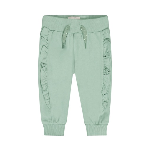 Dirkje | Broek Girls Flower Power Aqua Green