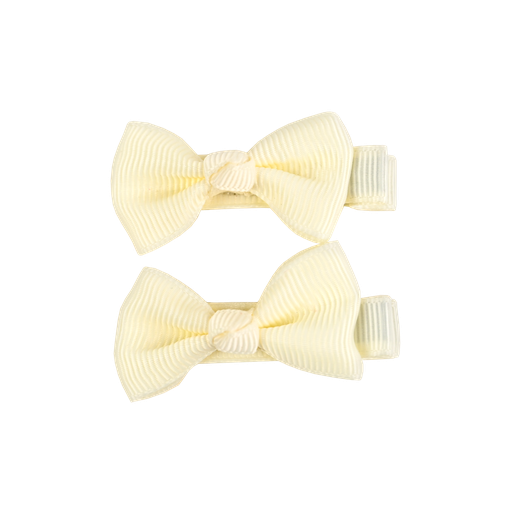 [570036]  Busy Lizzie | Haarspeld Mini Bows Off White 2-pack