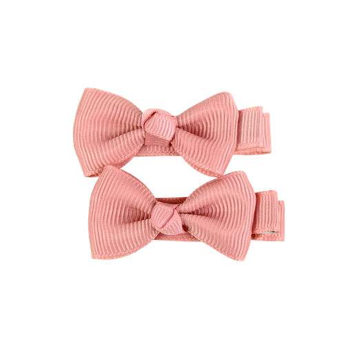 [570038] Busy Lizzie | Haarspeld Mini Bows Dusty Pink 2-pack