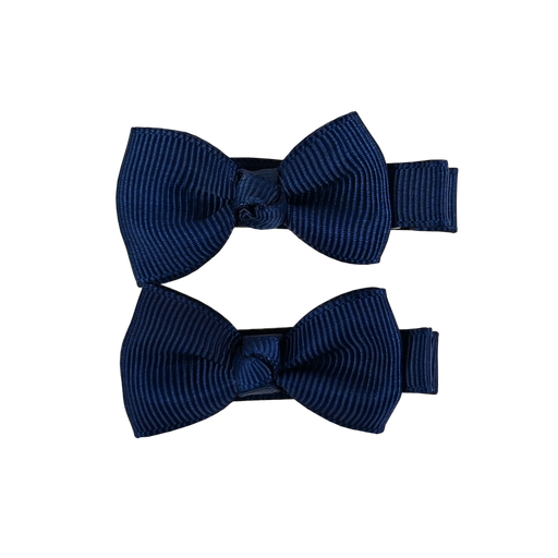 [570039]  Busy Lizzie | Haarspeld Mini Bows Dark Blue 2-pack