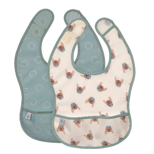 [570040] Laessig | Slabbetje Tiny Team Dog Lightweight Bib Velcrosluiting 2-pack  