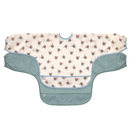 [570044] Laessig | Slabbetje Tiny Team Dog met Mouwen Long Sleeve Bib 2-pack