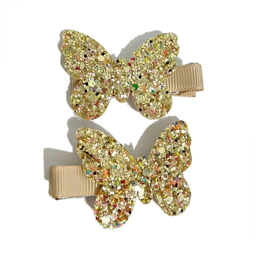 [570073]  Busy Lizzie | Haarspeld Butterflies Glitter 2-pack