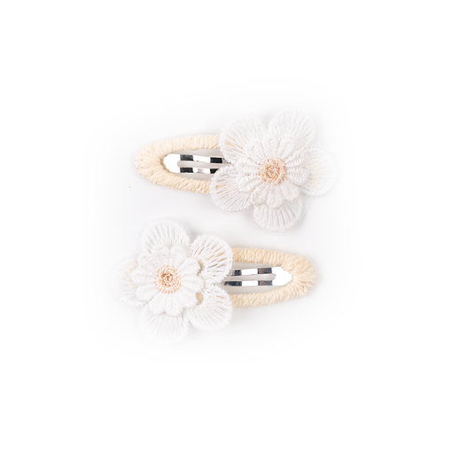 [570081]  Busy Lizzie | Haarspeld Flower Beige